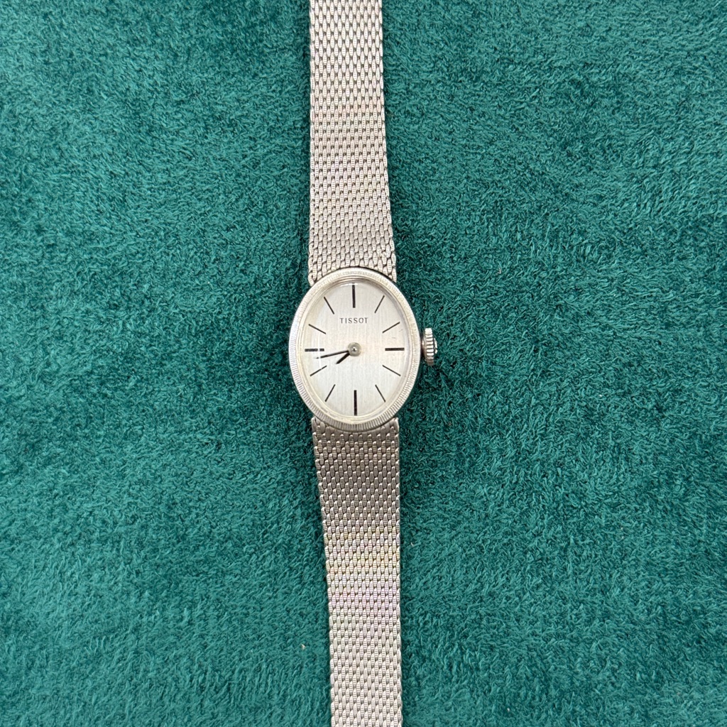 Tissot Ladies Vintage Mechanical Watch Gold Filled Bracelet Gold Silver Rare